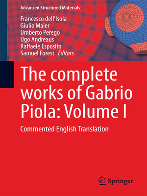cover image of The complete works of Gabrio Piola